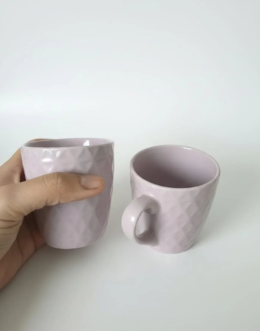 Lilac ceramic cups