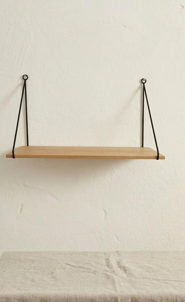 Scandinavian Minimalist Floating Wire Shelf
