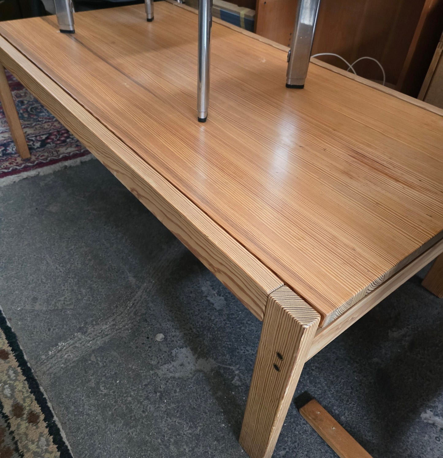 Scandinavian Solid Pine Coffee Table