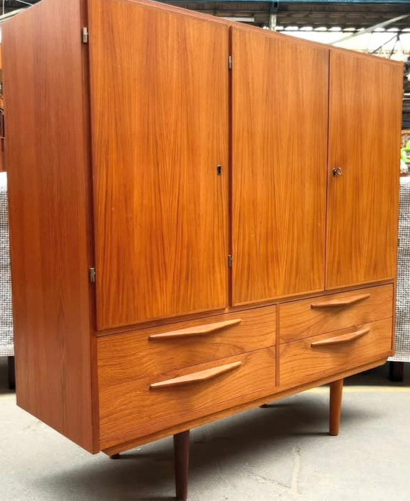 Vintage Teak Cabinet with Drawers