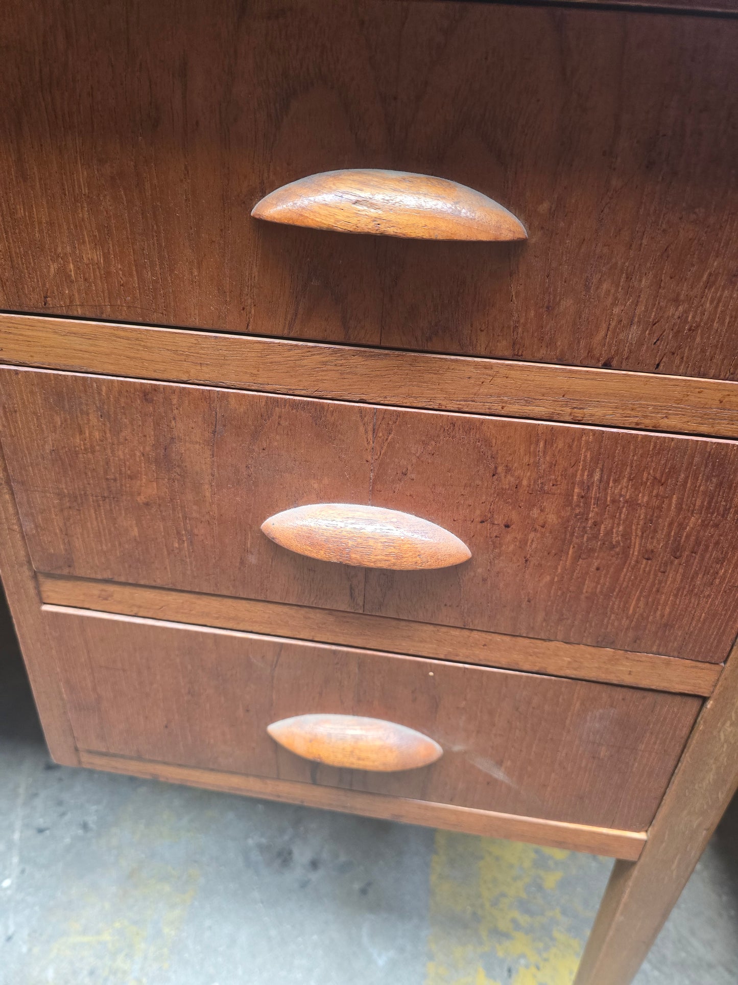 Teak Wood Office Desk with Drawers