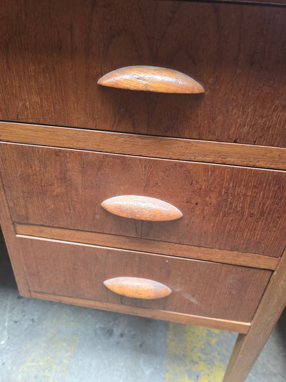 Teak Wood Office Desk with Drawers