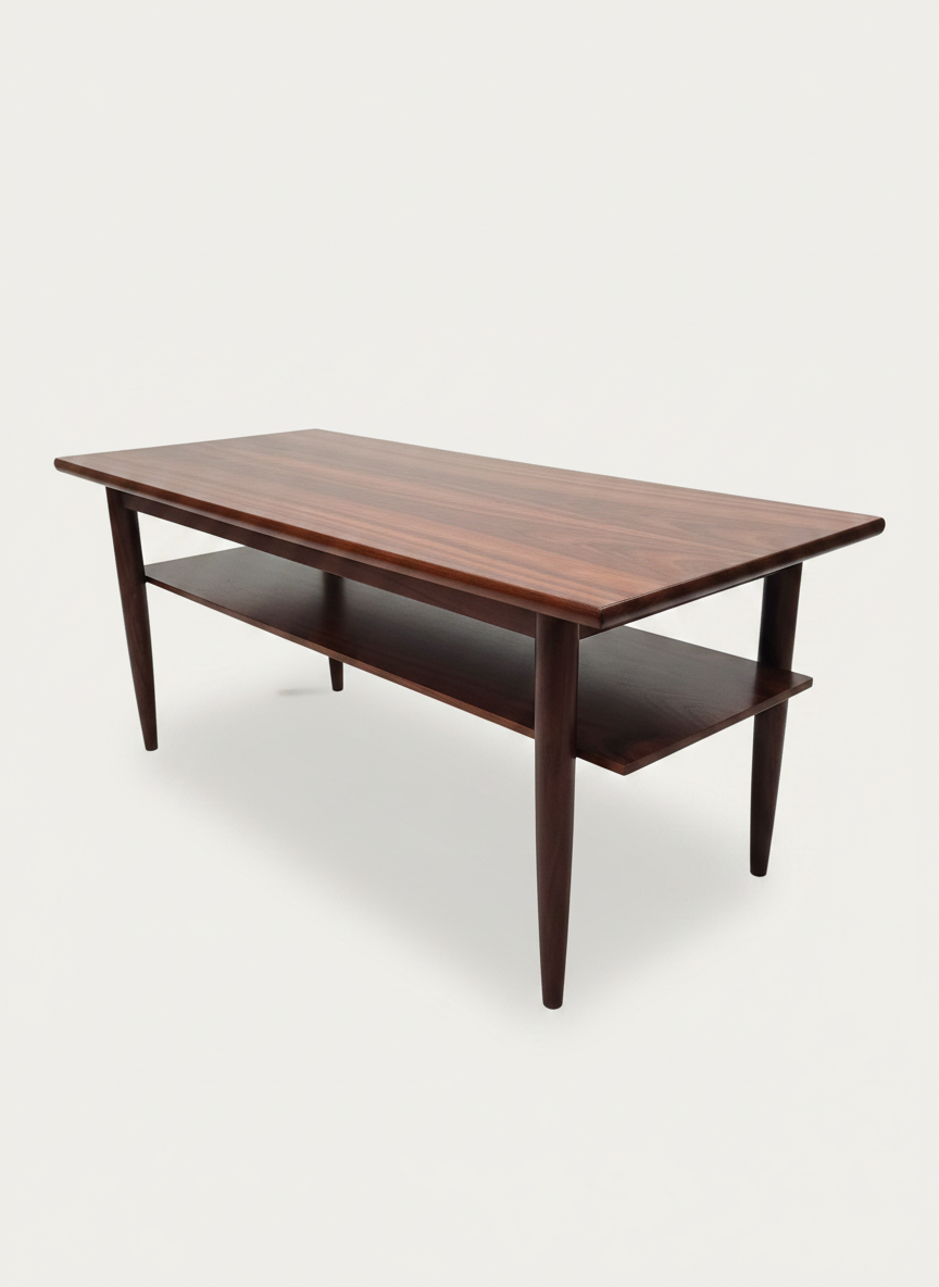 Vintage Rosewood Coffee Table, Mid-Century Modern
