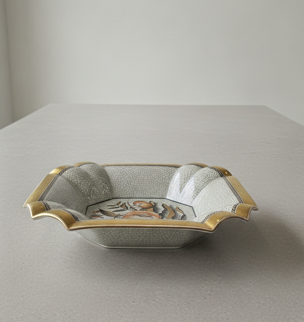 Royal Copenhagen Crackle Glaze Serving Dish
