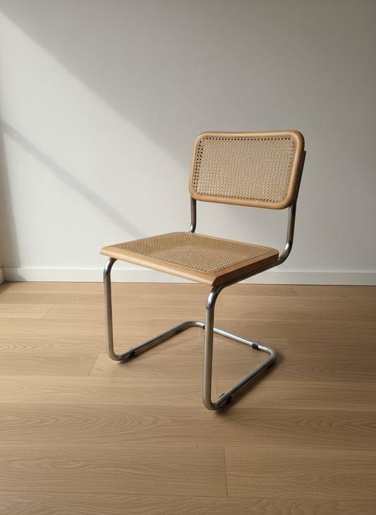 4 Marcel Breuer Cane Chairs