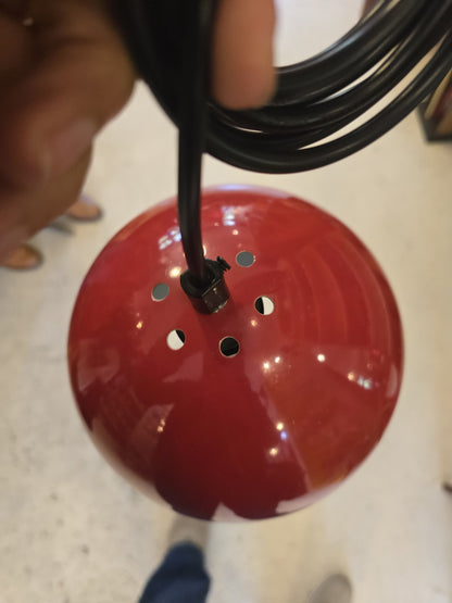 Red Glossy Sphere Pendant Lamp