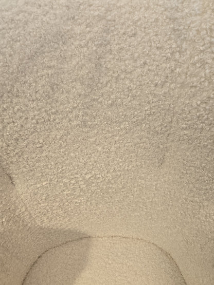 White Boucle Armchair