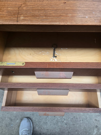 Vintage Scandinavian Teak Office Desk with Drawers