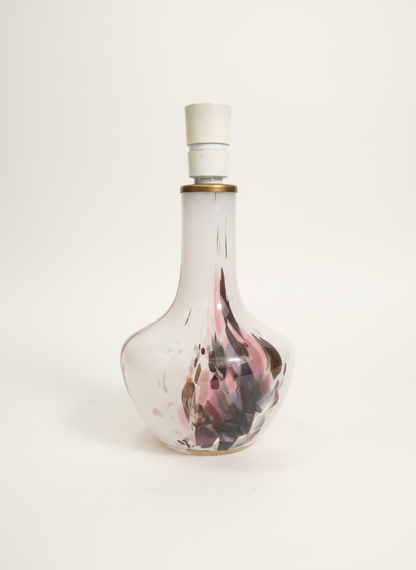 Holmegaard Table Lamp with Abstract Pattern