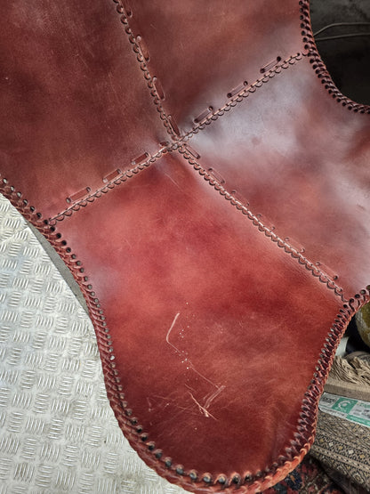 Red Leather Butterfly Chair