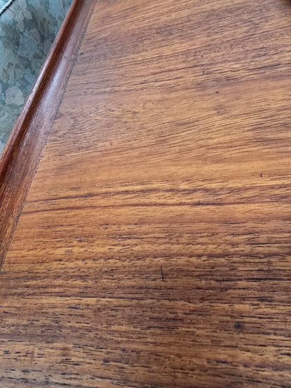 Teak Office Desk with 6 Drawers