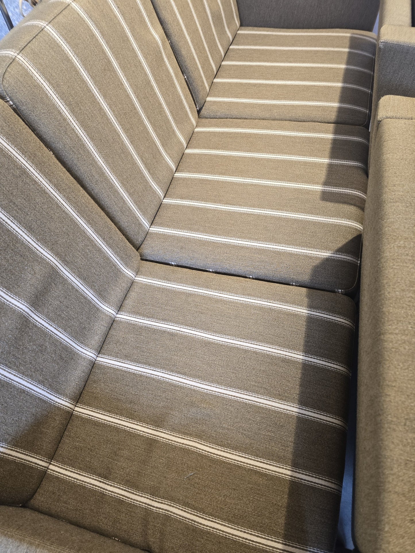 Striped Upholstered 3+2 Sofa set