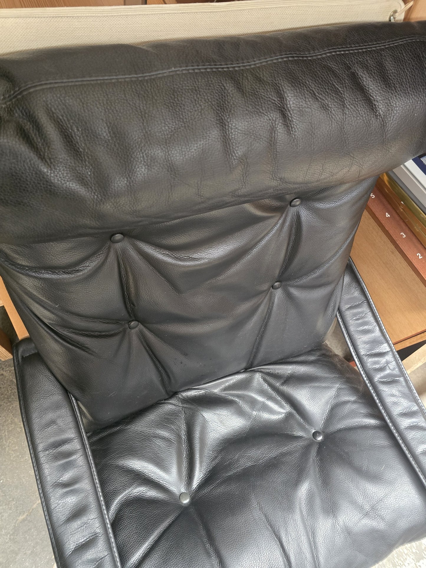 Ingmar Relling Black Leather Armchair