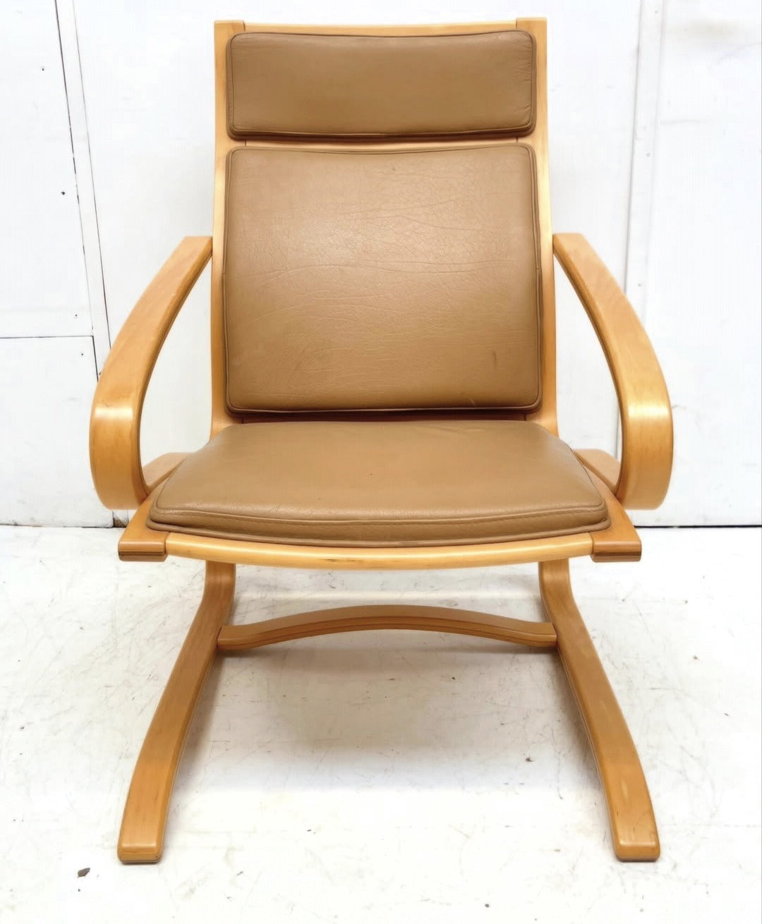 2 Danish Beechwood Lounge Chairs