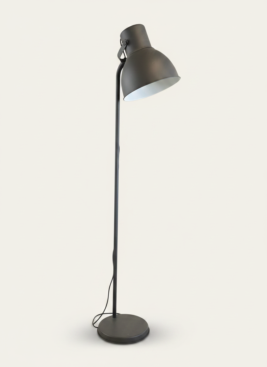 Modern Grey Metal Floor Lamp