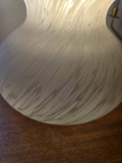 2 Frosted Glass Table Lamps