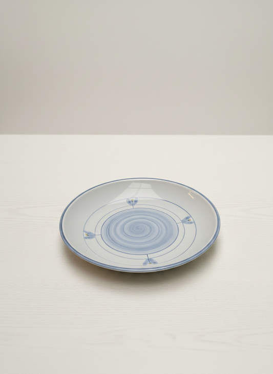 Vintage Blue Søholm Steniøl Ceramic Serving Bowl