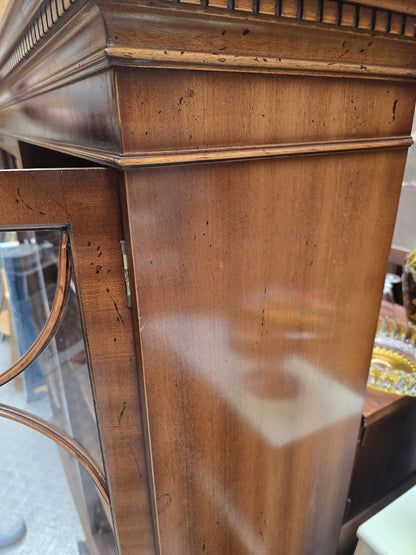 Wooden Display Cabinet with Glass Doors