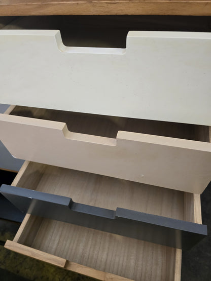 Multi-Color Wood Storage Cabinet