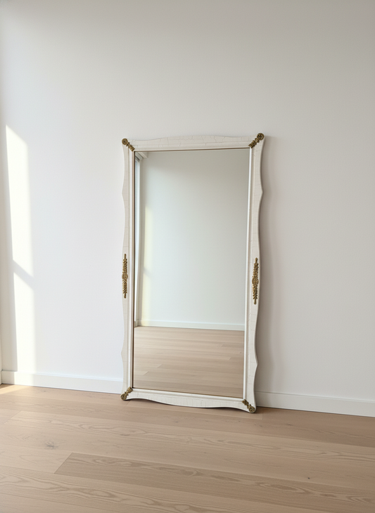 White Wooden Mirror