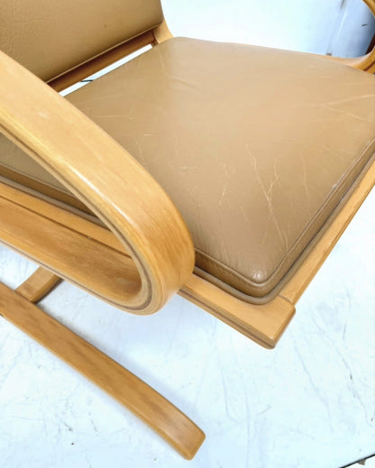 2 Danish Beechwood Lounge Chairs
