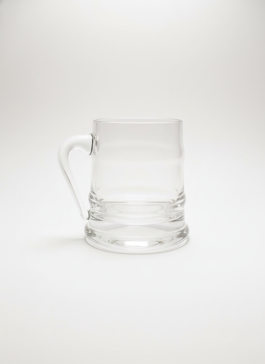 8 Textured Clear Glass Tumblers