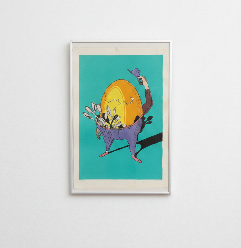 Pop Art Framed Print – The Egg Man
