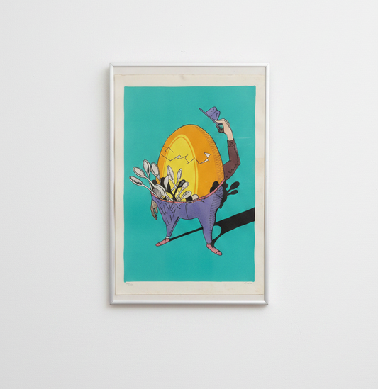 Pop Art Framed Print – The Egg Man