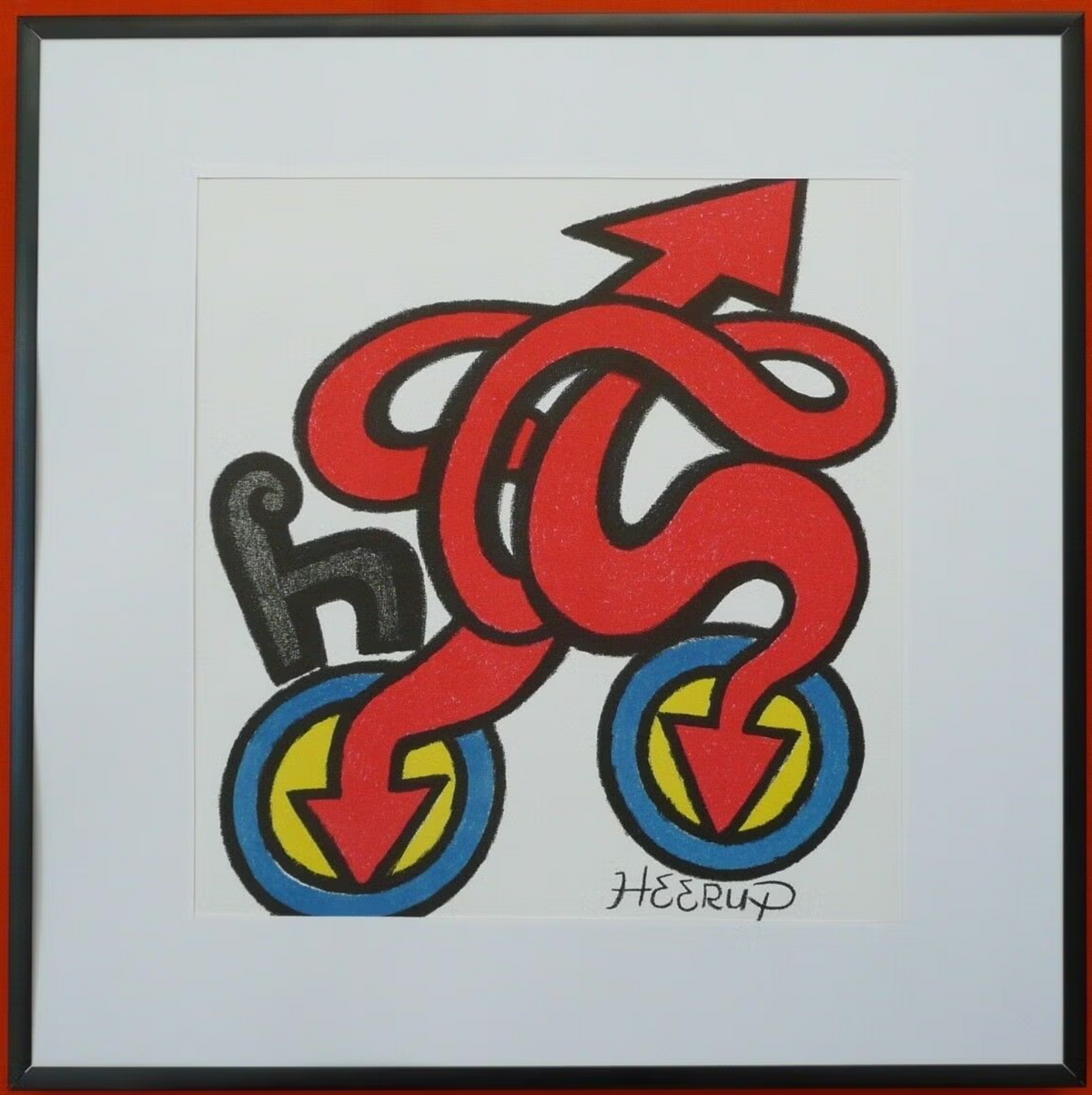 Henry Heerup Lithograph, 1967