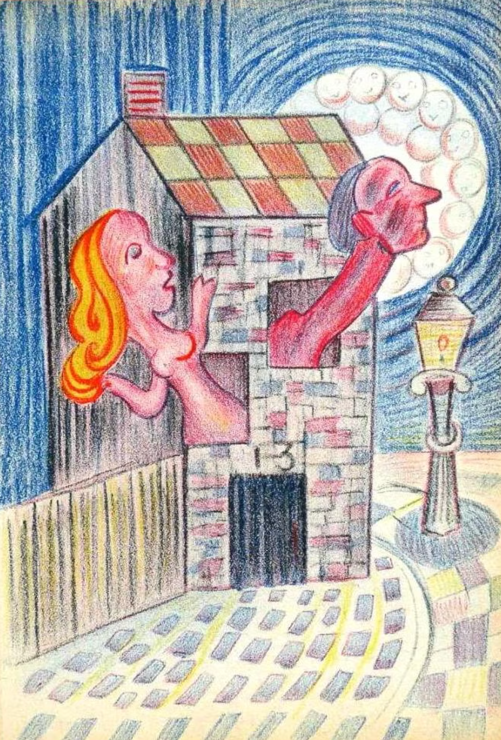Henry Heerup Lithograph, 1945