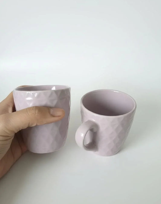 Lilac ceramic cups