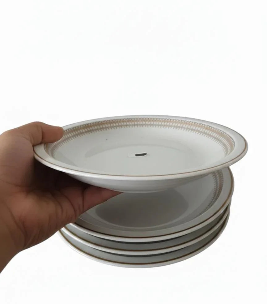 4 Deep Porcelain Plates