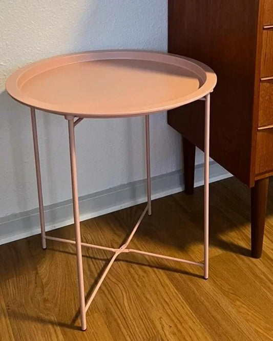 Metal side table