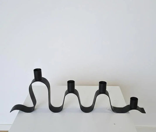 Minimalist metal candlestand