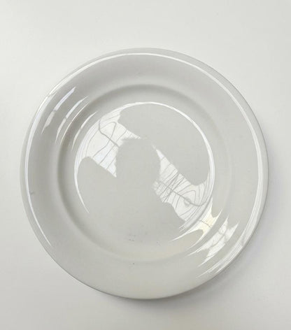 6 Royal Copenhagen White Porcelain Lunch Plates
