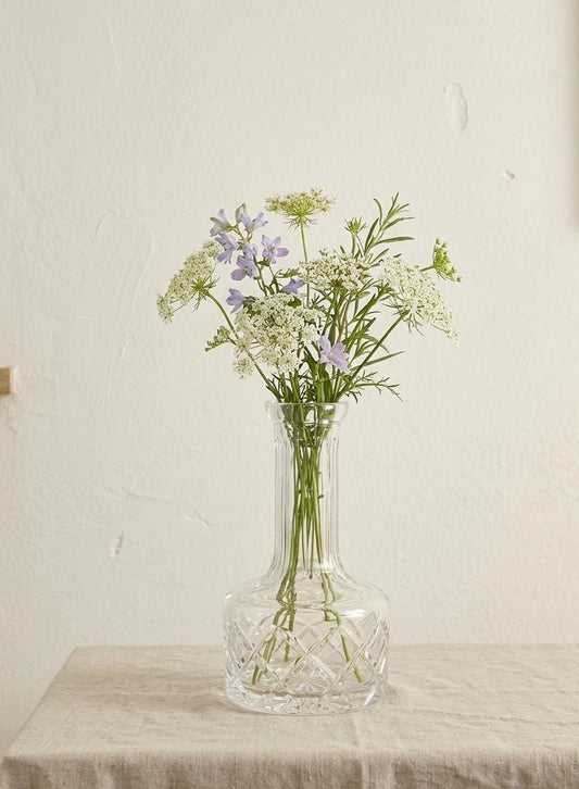 Hand-Cut Crystal Vase