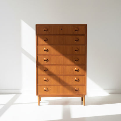 Danish Solid Wood Chest of Drawers