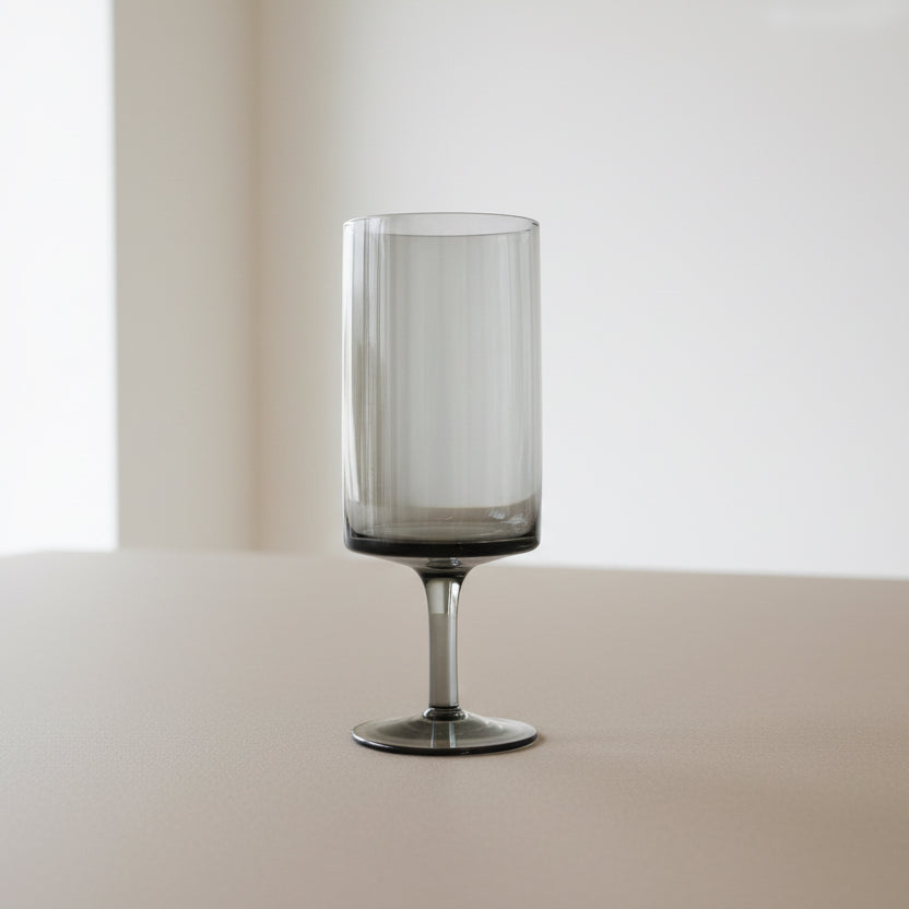 6 Smoked Wine Glasses
