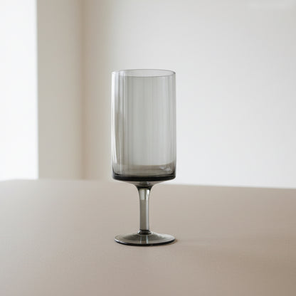 6 Smoked Wine Glasses