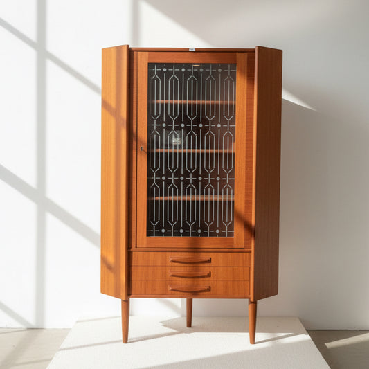 Teak Corner Cabinet