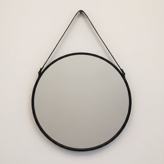 Strap Circular Wall Mirror