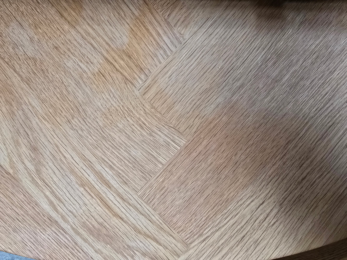 Vintage Scandinavian Oak Round Dining Table