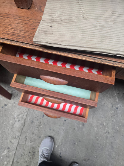 Teak Wood Office Desk with Drawers