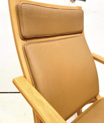 2 Danish Beechwood Lounge Chairs