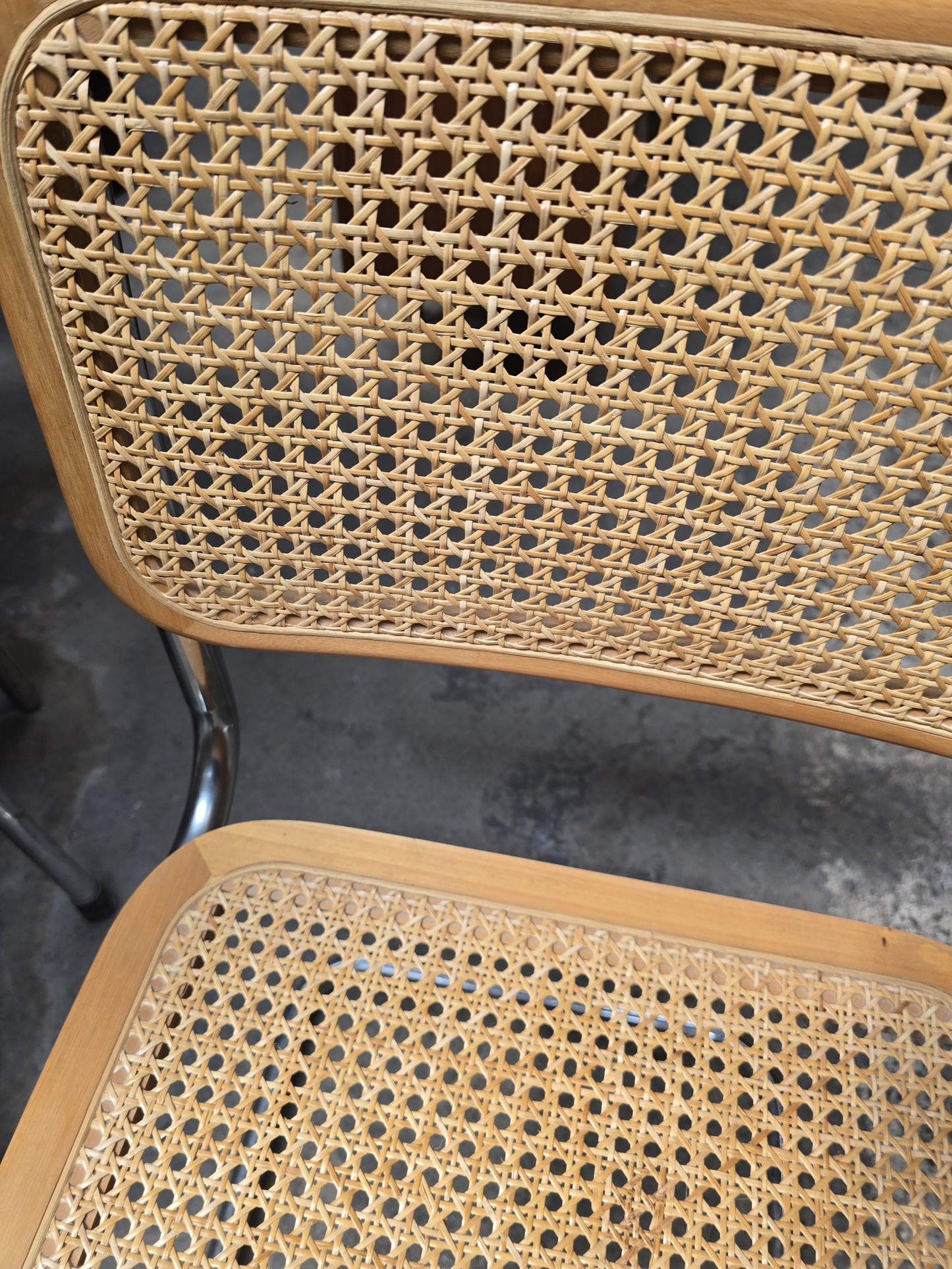 4 Marcel Breuer Cane Chairs