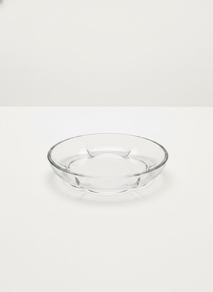 4 Eric Bagger Clear Glass Scalloped Dish Set