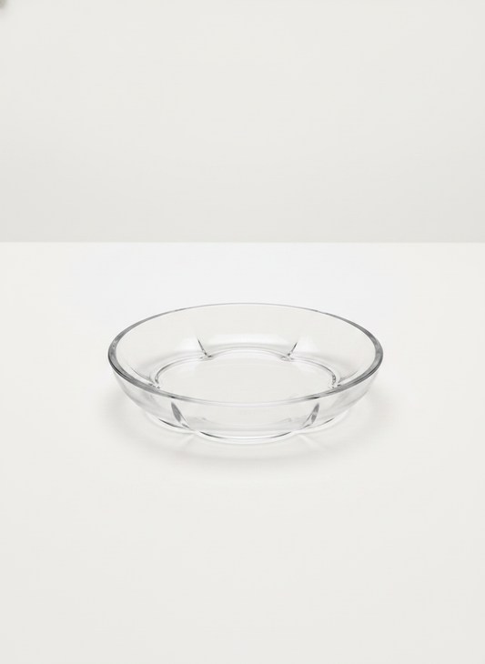 4 Eric Bagger Clear Glass Scalloped Dish Set