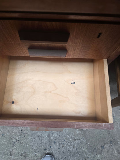 Vintage Scandinavian Teak Office Desk with Drawers