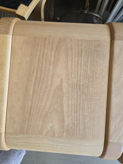 Wooden Side Table with Storage