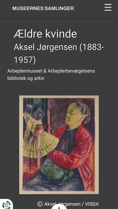 brugte-axel-jørgensen-ældre-kvinde-litografi-1954-5